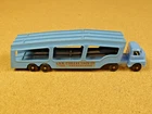 OLD VINTAGE LESNEY MATCHBOX A-2 CAR TRANSPORTER BLACK PLASTIC WHEELS