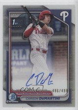 2024 Bowman Draft Chrome Prospect Refractor 486/499 Carson DeMartini Auto 16i3