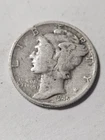 1945 P Mercury Silver Dime  90% Silver 10c Mercury Silver Dime  90%SILVER