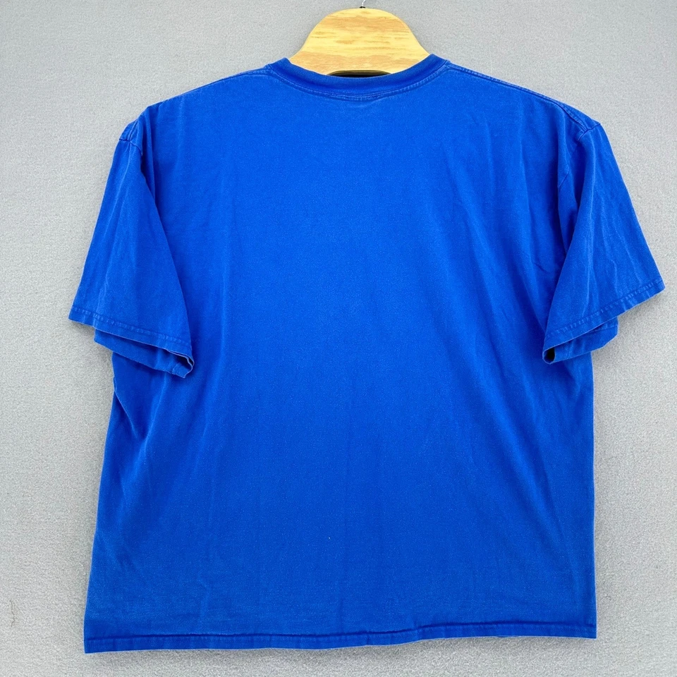 Camiseta Universal Studios Rip Saw Falls Dudley Do-Right 1999 azul XXL de colección años 90 Foto 3 de 4