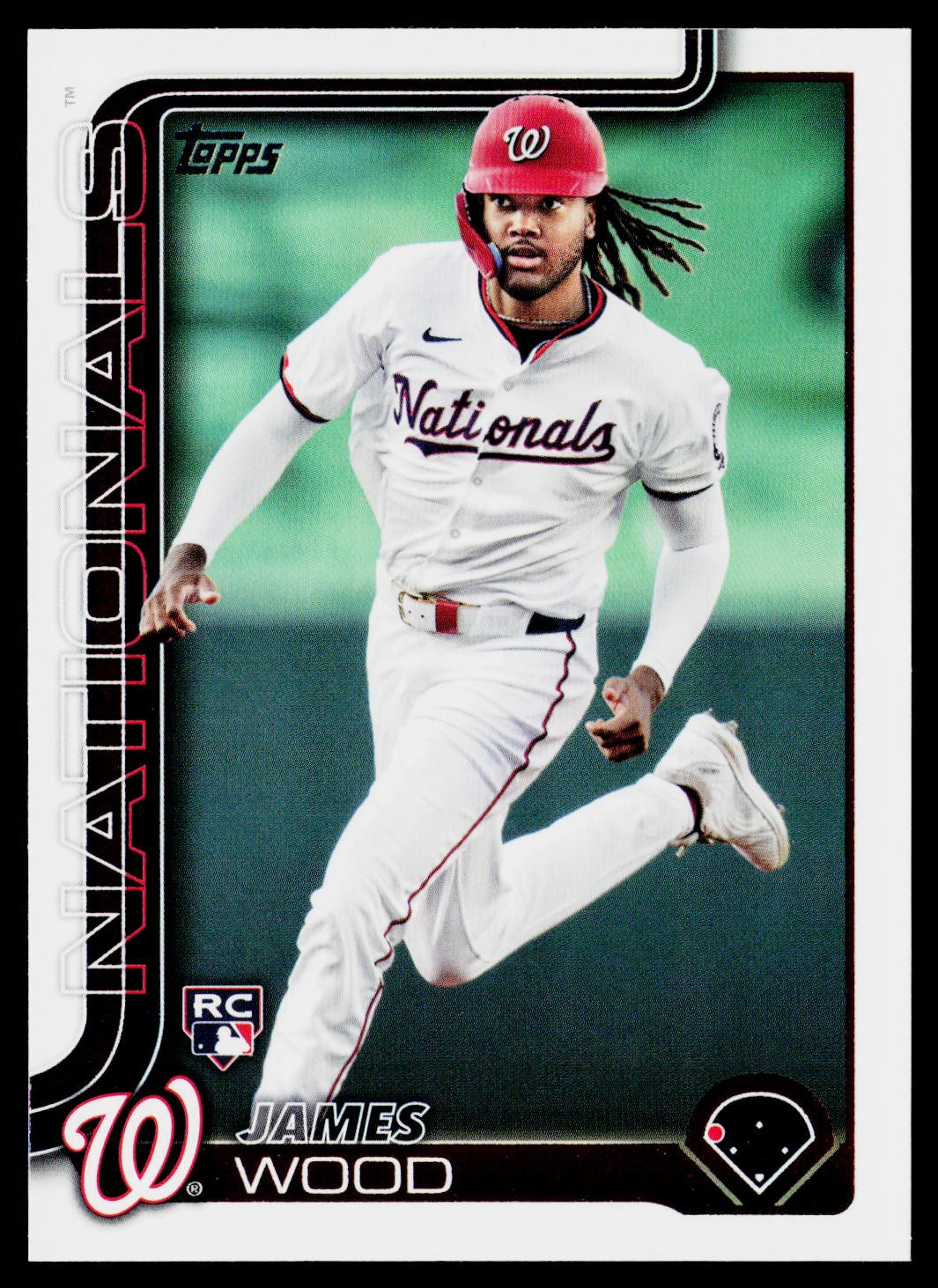 2025 Topps #181 James Wood Rookie Washington Nationals