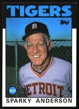 1986 Topps #411 Sparky Anderson Free Shipping
