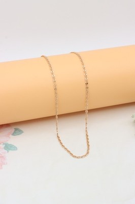 Elegant Rose Gold Necklace with Textured Chain & Adjustable Length, XPNL0402