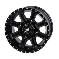 4156 Tusk Cascade Wheel 12x7 4.0 3.0 Matte Black For Polaris Trail Boss 330