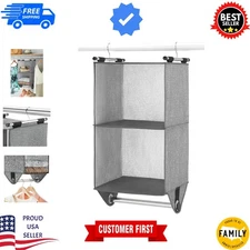 Functional 2-Shelf Closet Organizer with Chrome Rod - Juggling Style and Utility