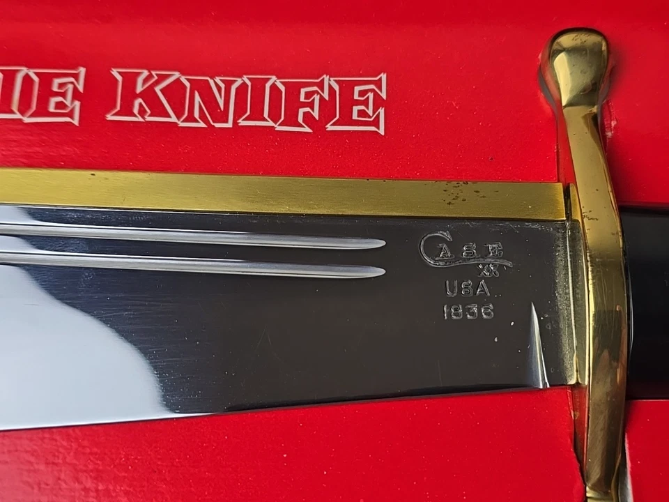 Cuchillo y vaina de supervivencia Bowie Hunter Case XX 1836 vintage con caja original Foto 4 de 4