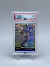 2008 Topps Finest Eli Manning #20 Blue Refractor Psa 9 New York Giants