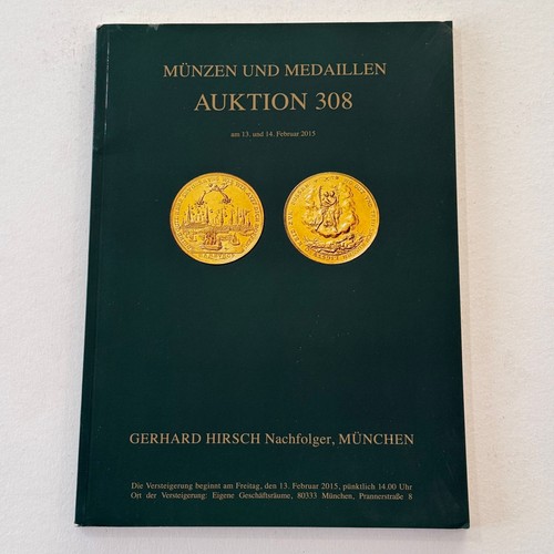 Gerhard Hirsch Nachfolger 2015 Catalog Medieval Coins German States 160 pages