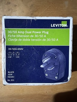 Leviton 30a/50a Dual Power Plug