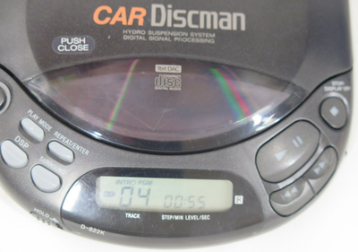Sony Car Discman D-822K Portable CD Player Power & Cassette