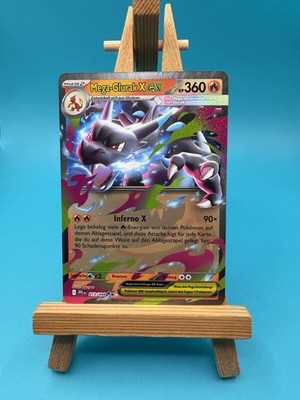 Pokemon TCG Fatale Flammen Mega Glurak X EX Deutsch 013/094 NM