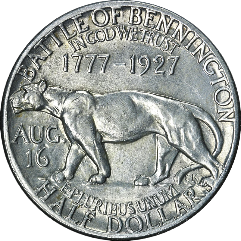 1927 Vermont Commem Half Dollar Nice BU Details Decent Eye Appeal - Image 2 of 2