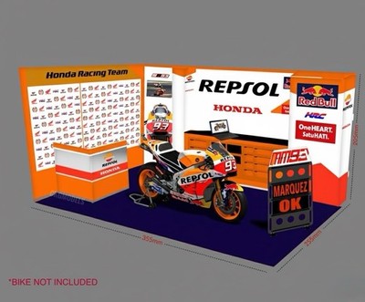 1/12 Scale Pit Box Garage (Paddock) Marc Marquez Motogp 2013