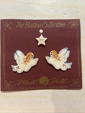 Mill Hill The Button Collection 2 Angels and a Star Ceramic Buttons