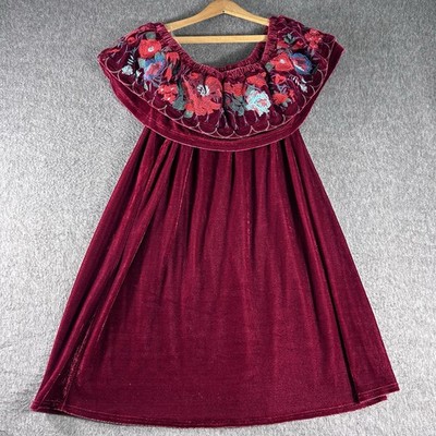 umgee floral embroidered dress Umgee Embroidered Floral Babydoll Dress