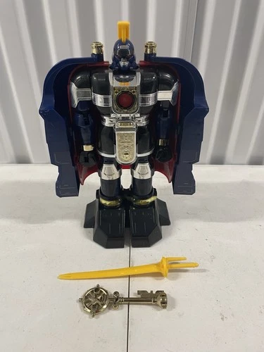 Power Rangers Zeo Auric Conqueror Zord Figure Vintage Bandai 1996 w/ Key/Sword