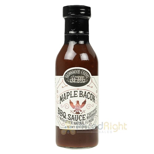 Brownwood Farms Ghost Pepper & Maple Bacon BBQ Sauce Bundle 14oz Bottles - Picture 2 of 7