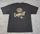 Harley Davidson 2007 Bike Week Daytona Beach Men's Large Black Graphic T Shirt