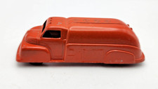 Vintage 1960s Tootsie Toy Orange 49 Ford F6 Oil Tanker Truck. 4 3/8"
