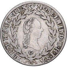 [#138668] Austria, Joseph II, 20 Kreuzer, 1785, Silver, VF(30-35), KM:2069