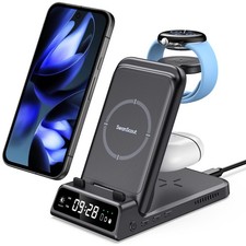 Wireless Charger Stand for Pixel Watch 3/2, 3 in 1 Charging Station for...