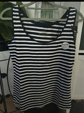 Terranova Damen Trägershirt schwarz-weiß ge...