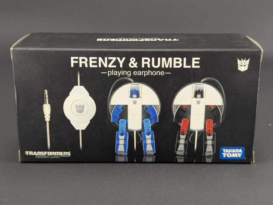 Transformers Music Label Frenzy Rumble complete Takara Earphones Headphones - Image 3 of 4