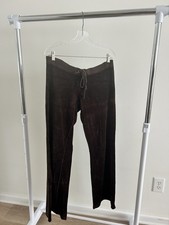 Original Vintage Juicy Couture Brown Velour Medium Sweatpants