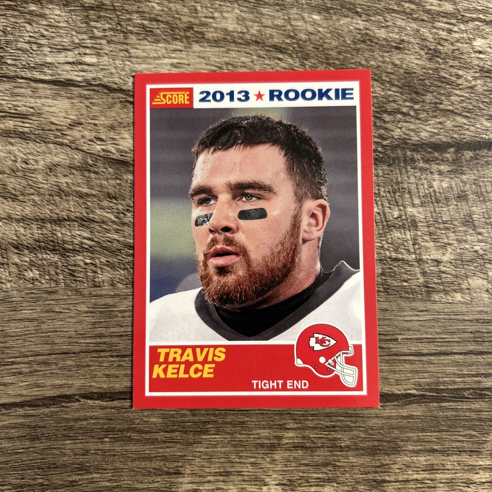 2013 Panini  Score Travis Kelce Red SSP Rookie Card  #431