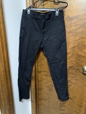 Men  s Black Slim Fit Dress Pants - Size 32