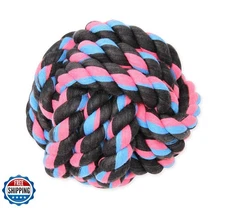 Mammoth Flossy Chews Monkey Fist Ball Premium Cotton-Poly Rope Do