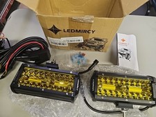 Ledmircy 7 Inch Led Lights Yellow Truckboatcar Suv Atvutv