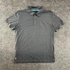 Specialized Merino Wool Blend Polo Shirt Mens Large Gray Cycling Zip Pocket