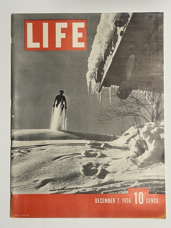 LIFE Magazine December 7 1936 Illustrated English News Skiing