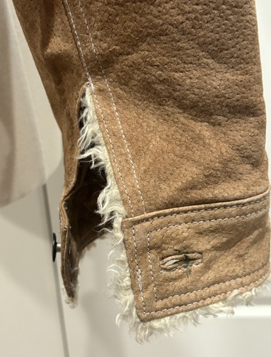 Vintage Y2K Penny Lane Jacke L Echtleder Cropped Boho Bohemian Western - Bild 11 von 14