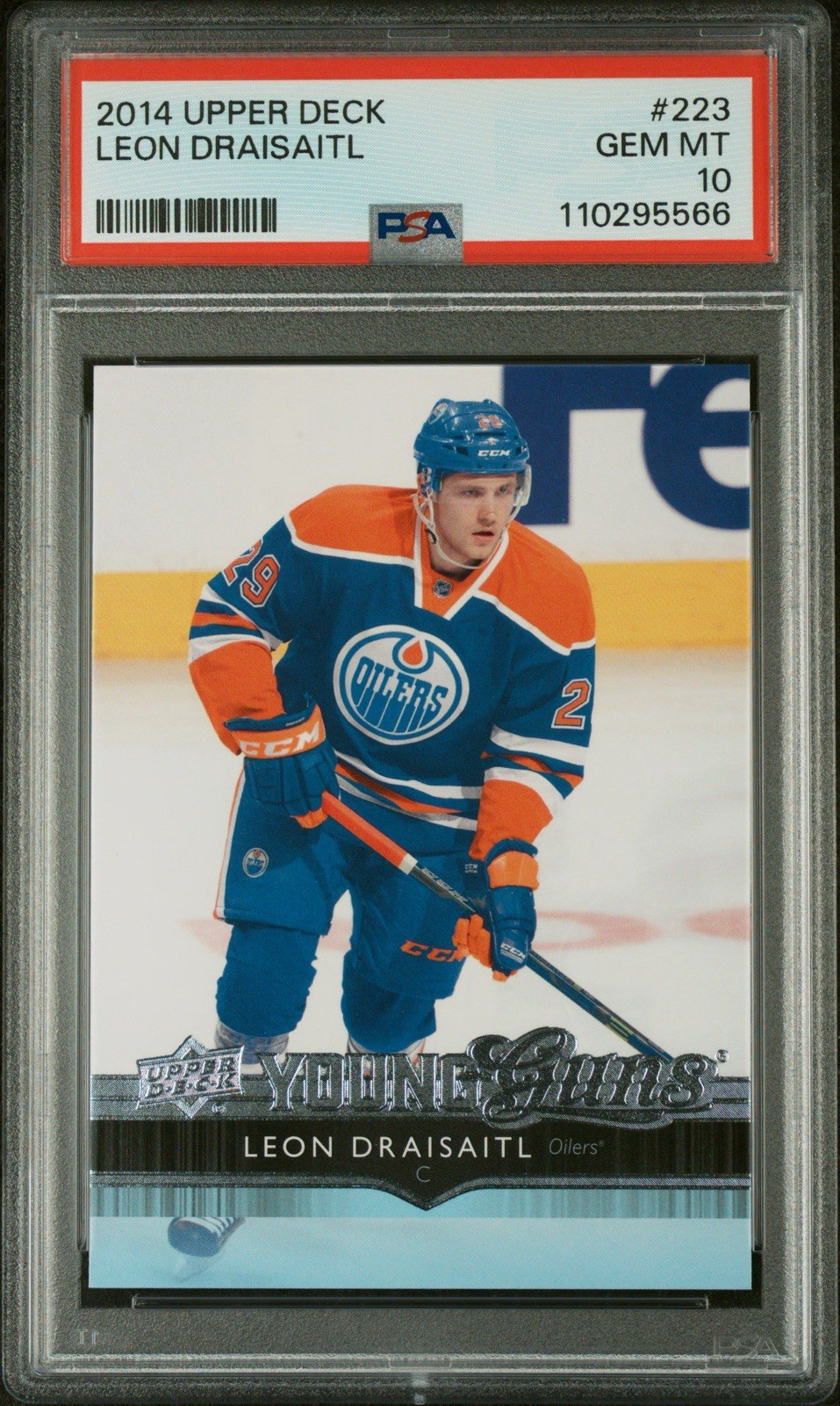 2014-15 Upper Deck LEON DRAISAITL Young Guns #223 PSA 10 Rookie Edmonton Oilers