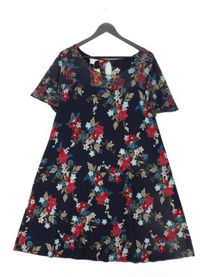 Monsoon A-Linien Minikleid UK16 in Blau