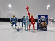Fantastic Four Figurine Set + Playcards Lot