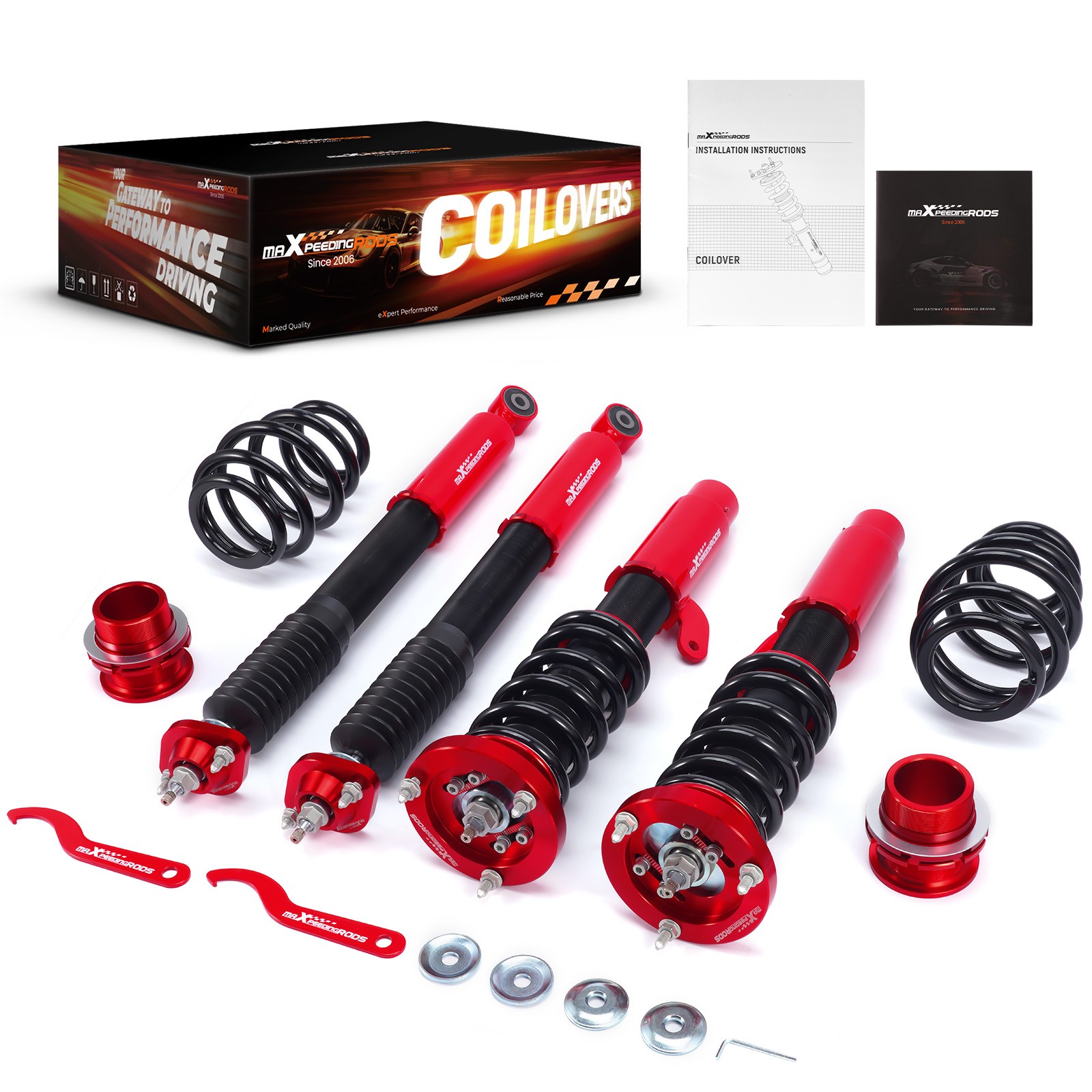 maXpeedingrods Coilover Suspension Kit for BMW 3 Series E46 1998-06 Shock Struts