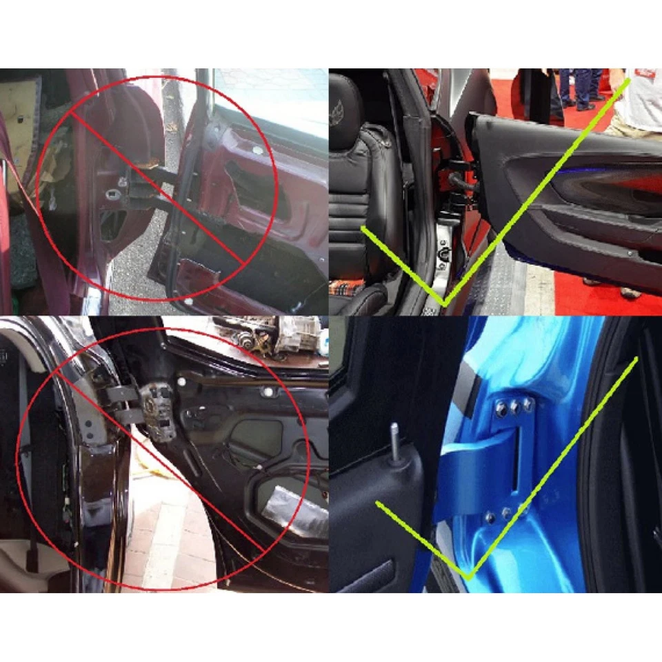 Kit de bisagras ocultas de 2 puertas suicidas de alta resistencia con bujes de metal ¡Debe funcionar!! Foto 4 de 4