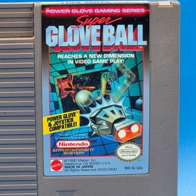 Super Glove Ball NES 1990 Cart Only Tested Works *Power Glove Not Needed*