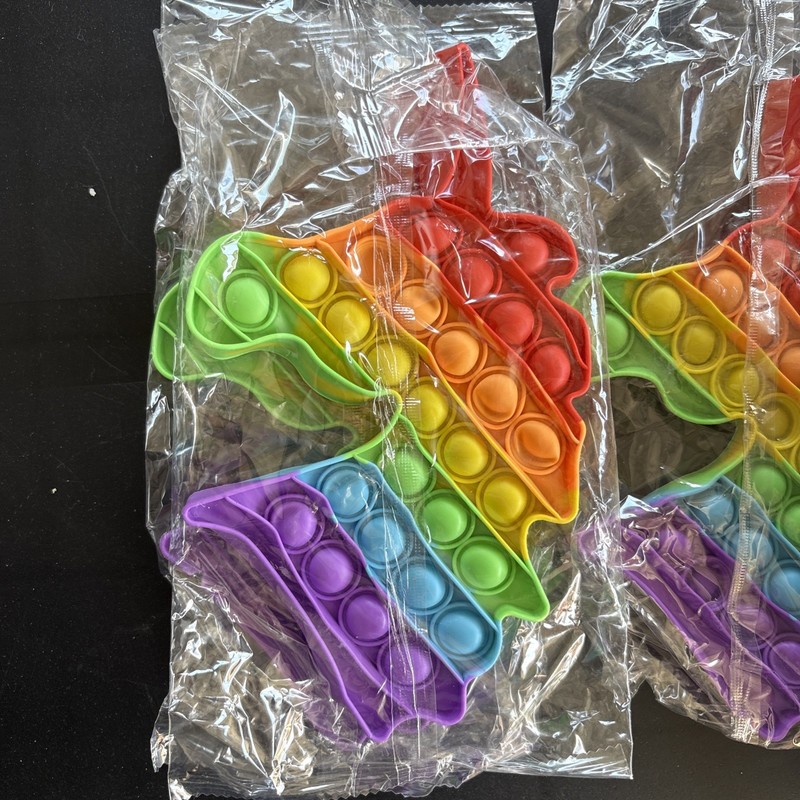 Unicorn Rainbow  Bubble Finger Fidget Toy Bubble Push Pop (10 pack) 