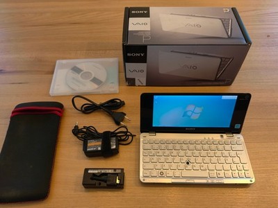 Neuwertiges Sony Vaio VGN-P11Z/Q (PCG-1P1M) mini Laptop, 128GB-SSD, Win7, OVP.