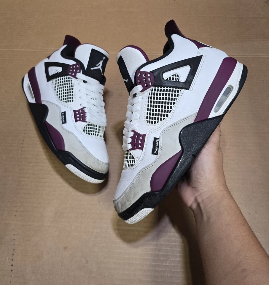 Talla 9 - Jordan 4 Retro x Paris Saint-Germain Burdeos 2020 Foto 2 de 4