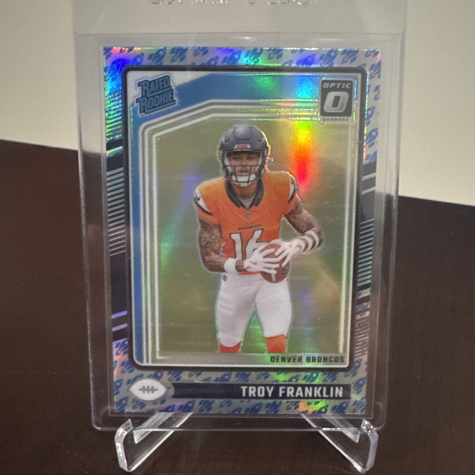 2024 Panini Donruss Optic - Rated Rookie Troy Franklin #294 Rocket Prizm (RC)