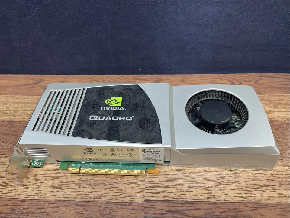 Tarjeta de gráficos para estación de trabajo NVIDIA Quadro FX 4800 1,5 GB GDDR3 PCIe Foto 3 de 4