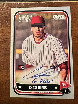 2025 Chase Burns Onyx Vintage RC AUTO Rookie #d/10. | eBay