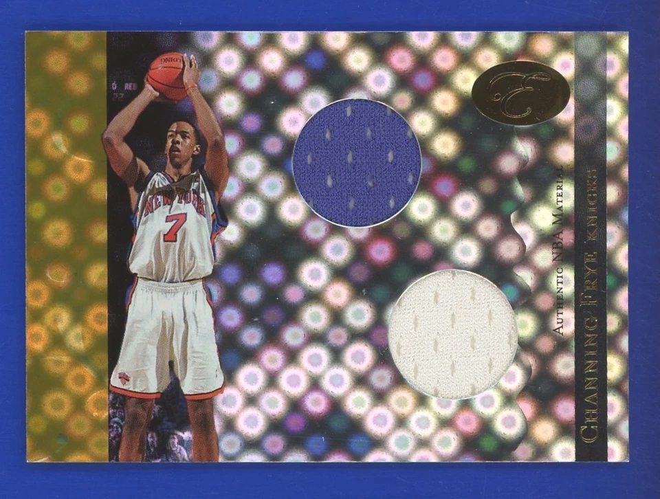 Channing Frye 2006-07 Bowman Elevation DUAL RELIC GOLD #'d 19/25 - NICE! - Image 2 of 3