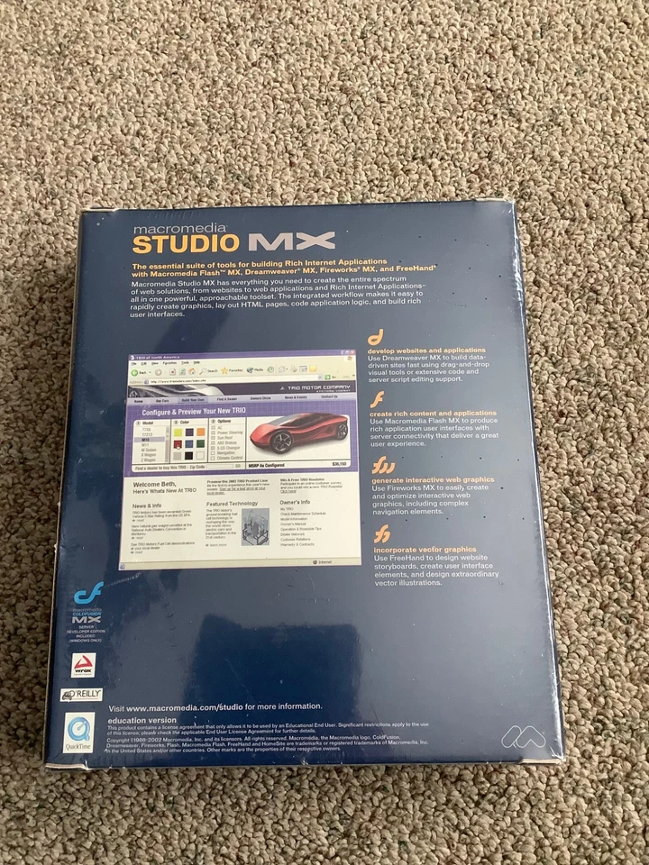 Macromedia Studio MX Education Version Windows NEW SEALED - Image 2 of 4