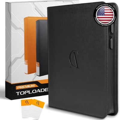 Toploader Binder, Holds 252Toploaders, 9 Pockets, Top Loader Binder for Cards S